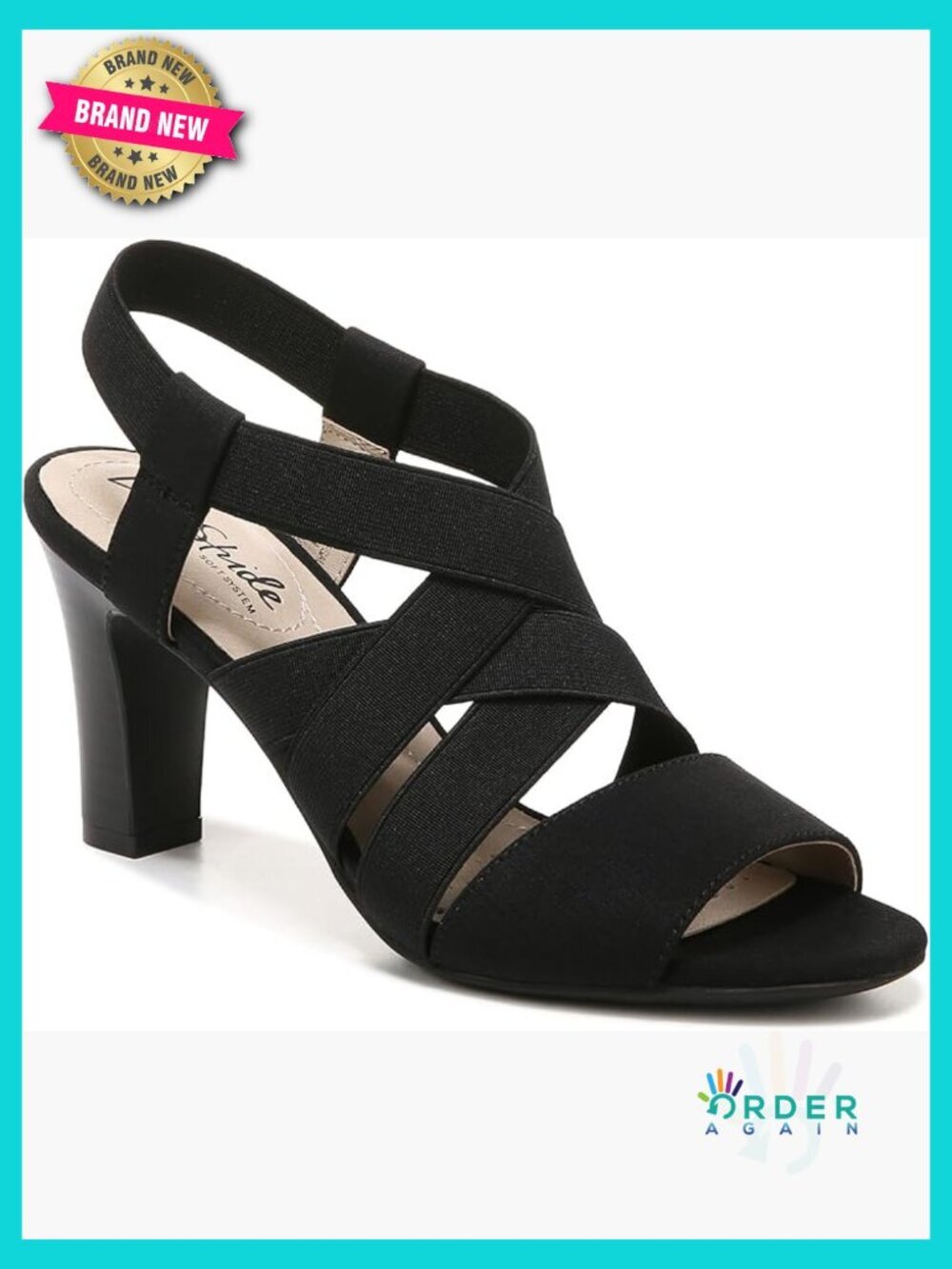 Womens Dressy Heeled Sandals Comfort Block Heel Slingback Strappy Open Toe Shoes